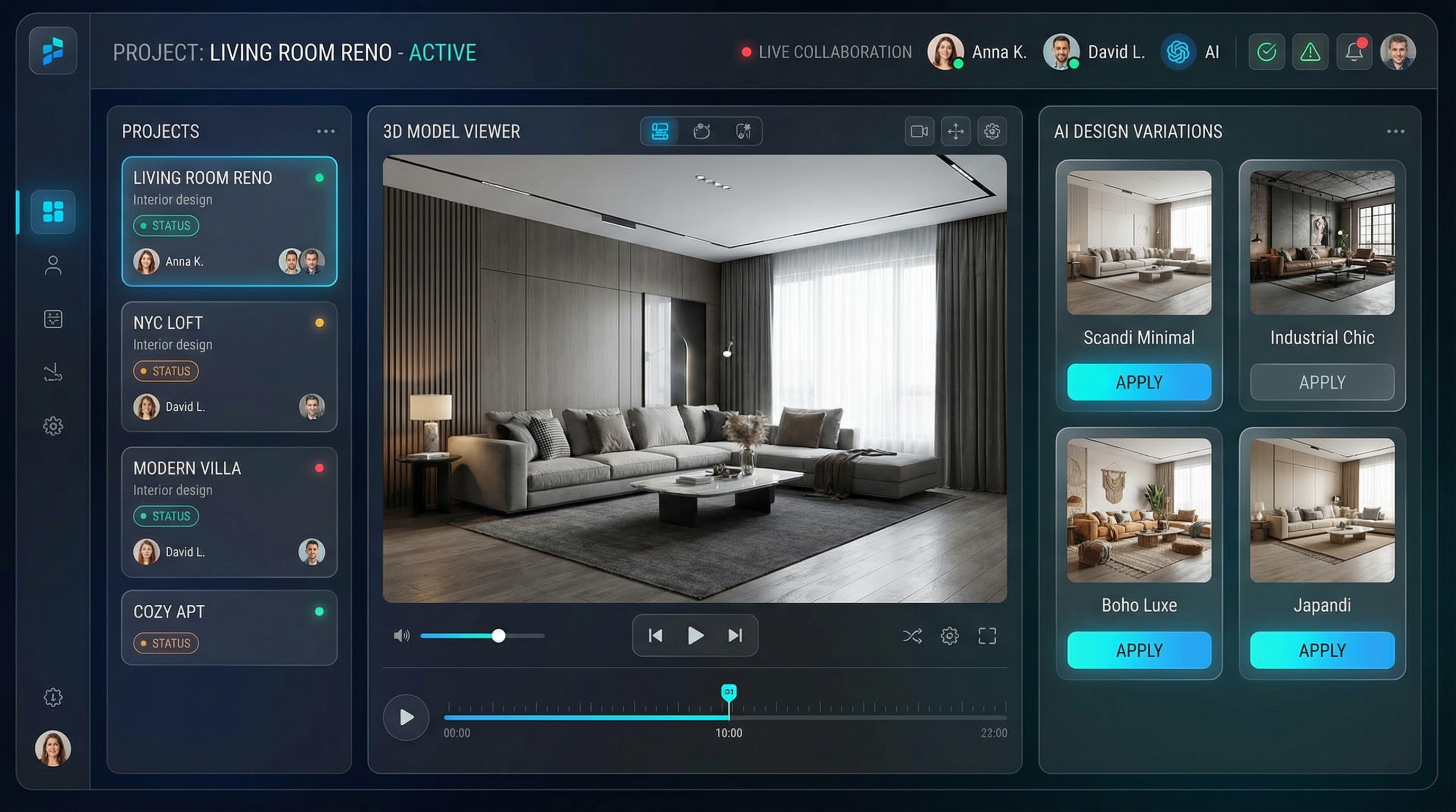 DesignFlow Client Dashboard