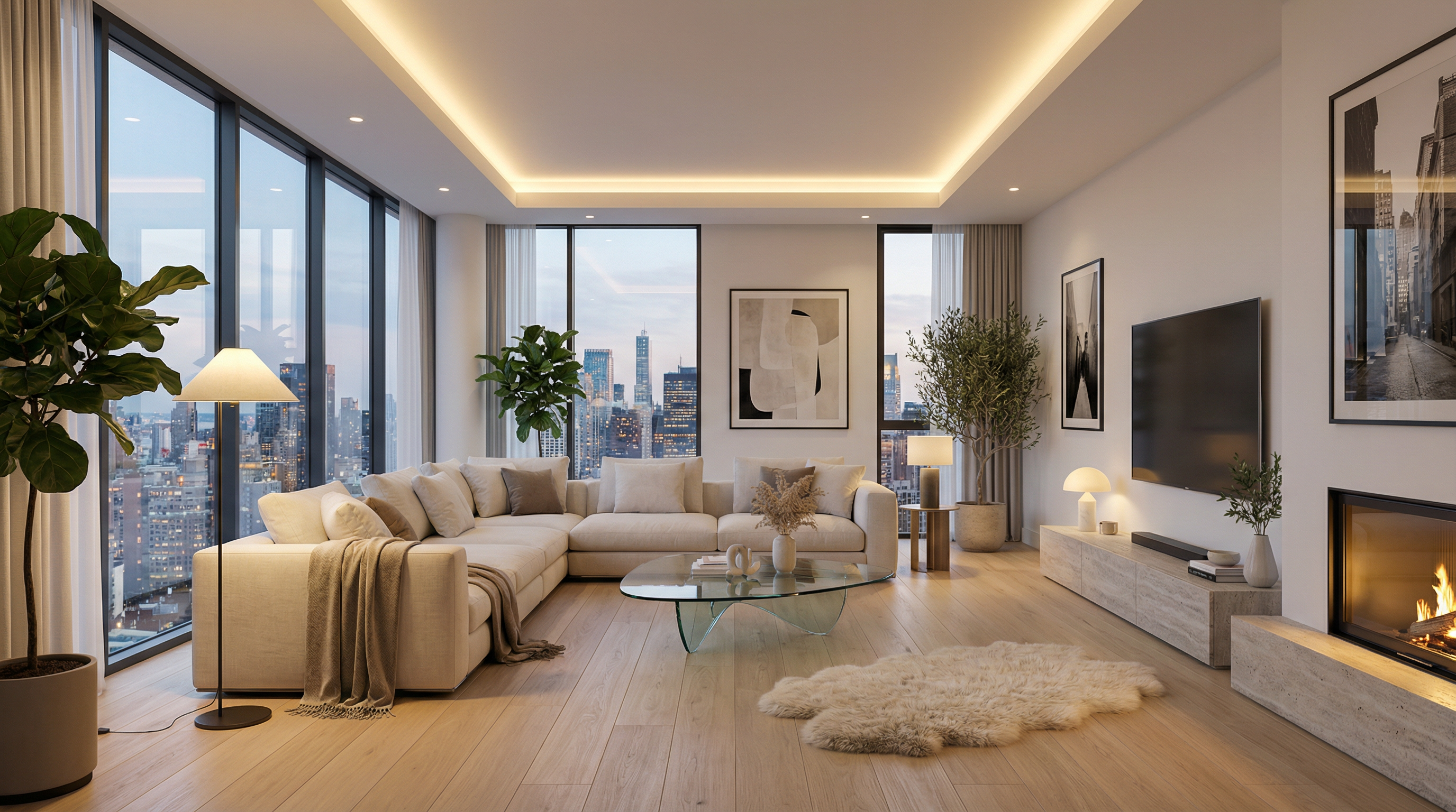 Photorealistic 3D interior design render